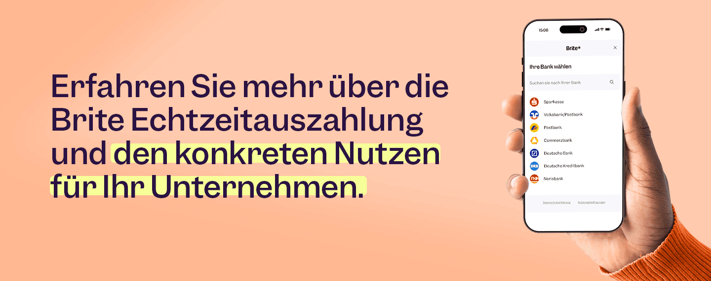 Brite Echtzeitauszahlung